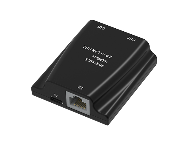 PORTABLE 2 PORT LAN HUB (100M) 1