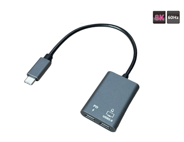 C TO C (DP ALT / USB 2.0 / AUDIO) + PD CONVERTER   1