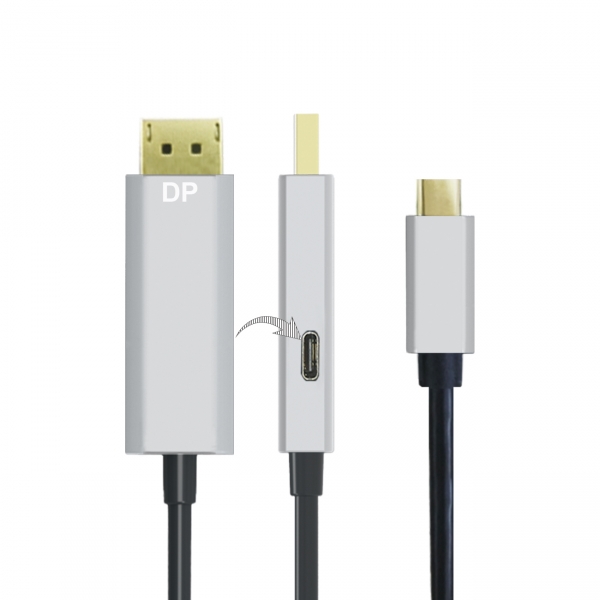 TYPE C to DP + PD Cable